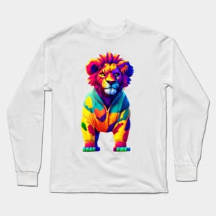 colorful lion Long Sleeve T-Shirt